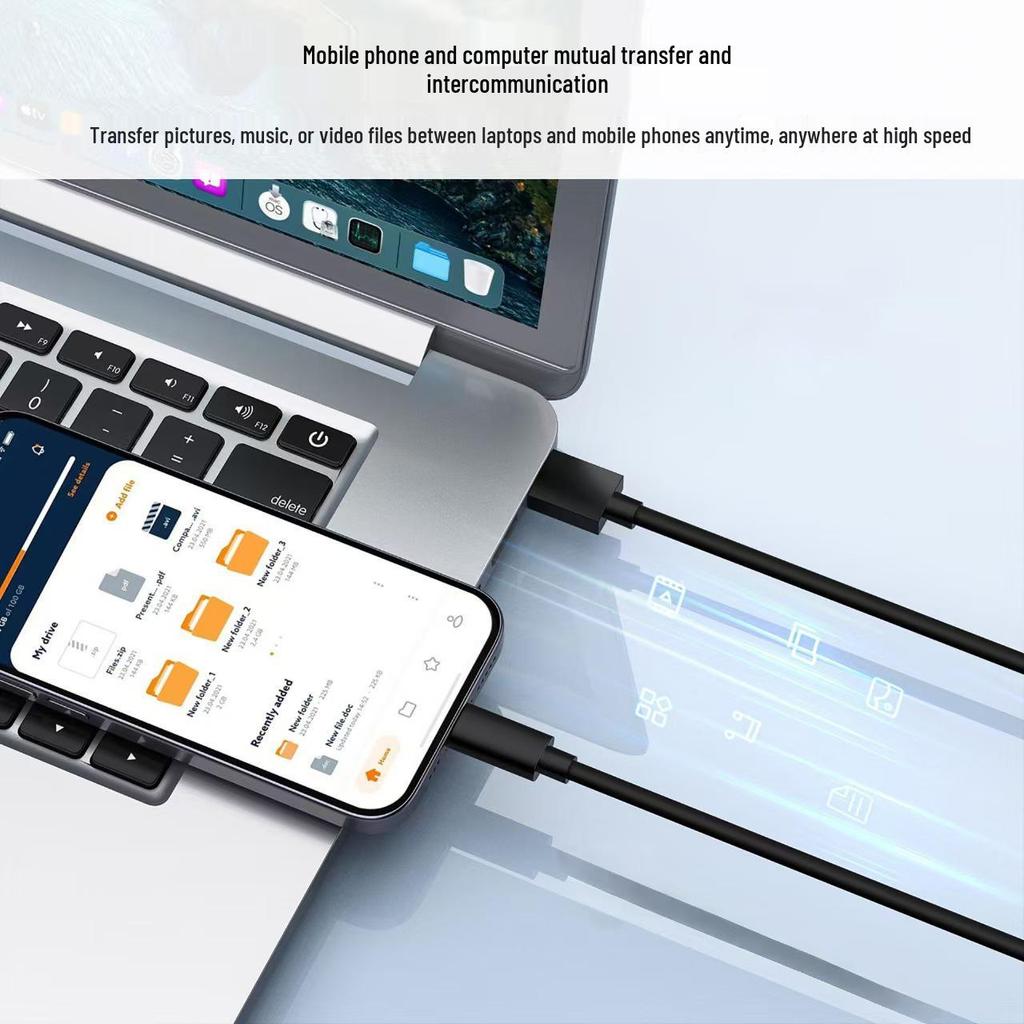 Кабель USB Type-C для быстрой зарядки Android - Высокий ток 3А, Алюминиевый сплав, Передача данных