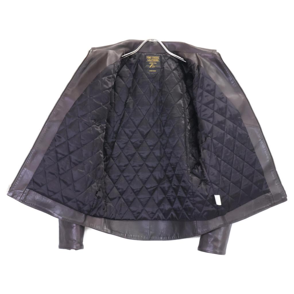 FINECREEKLEATHERS Eric Single Riders Jacket 40 Dark brownUsed