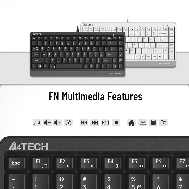 Проводная мини-клавиатура A4TECH FK11