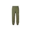 Solid Color Logo Print Joggers With Elastic Waist Men Bottoms Dark-Olive-Green IB2764