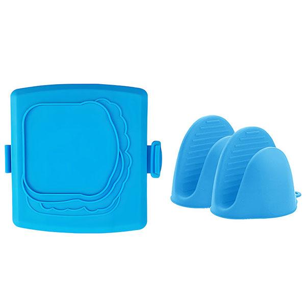 Microwave Toastie Sandwich Maker with Mittens Fast Cooking Panini Press Cheese Griller Microwave Toaster Tray Crisper Cookware