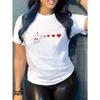 Футболка с принтом «Launch Love», женская модная классная футболка, повседневная универсальная летняя базовая футболка, уличная одежда, дышащая, с коротким рукавом