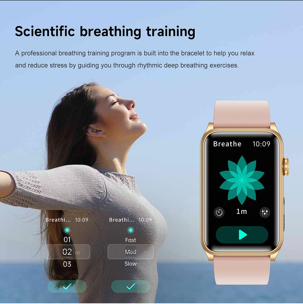 SACOSDING 1,57-дюймовые Модные Женские Браслеты Пульс Кровяное Давление Голосовой Вызов Спортивные Смарт-часы 2025 Новые Умные Часы для Здоровья Для Android iOS