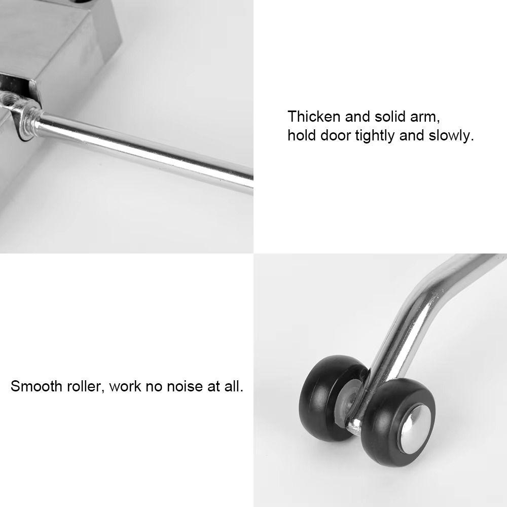 Adjustable Speed Automatic Door Closer Aluminum Zinc Zinc Alloy Spring Tension Door Closer Interior Doors