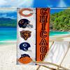 Пляжное полотенце с узором логотипа Chicago Bears - мягкое, впитывающее, можно стирать в машине. Легкое и современное, для плавания, незаменимое в путешествии