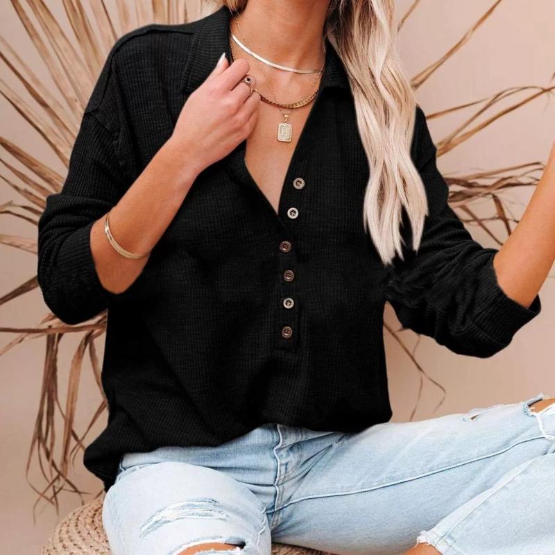 DAFIFY Женская мода, повседневные однотонные пуловеры с v-образным вырезом и длинными рукавами, весна-осень с v-образным вырезом и принтом