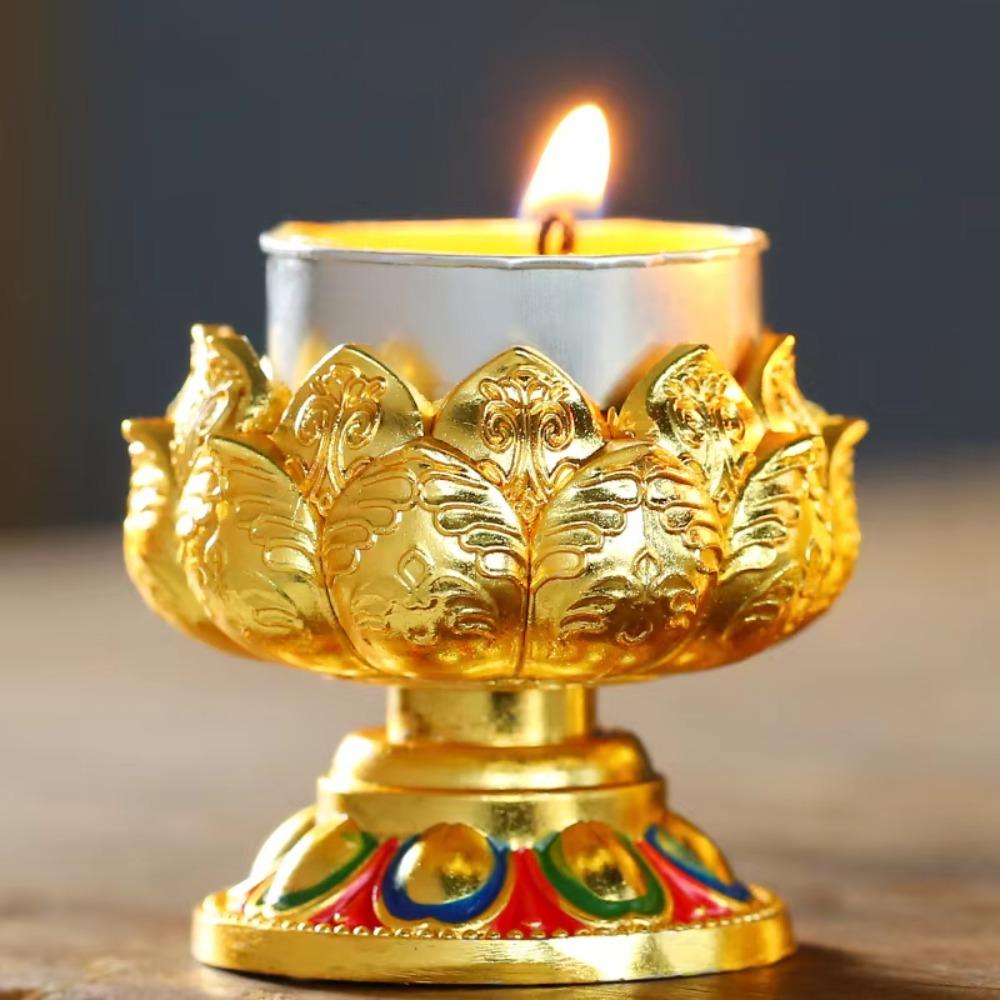 Handicraft Candle Holder Mini Candle Cup Feng Shui Accessories Candle Base  Temple
