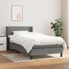 3129610 vidaXL Divan Bed with Mattress Dark Grey 100x200cm Fabric