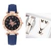 The  Women'S Bracelet Watch Is A Stylish Simple Butterfly Five-Piece Watch Set