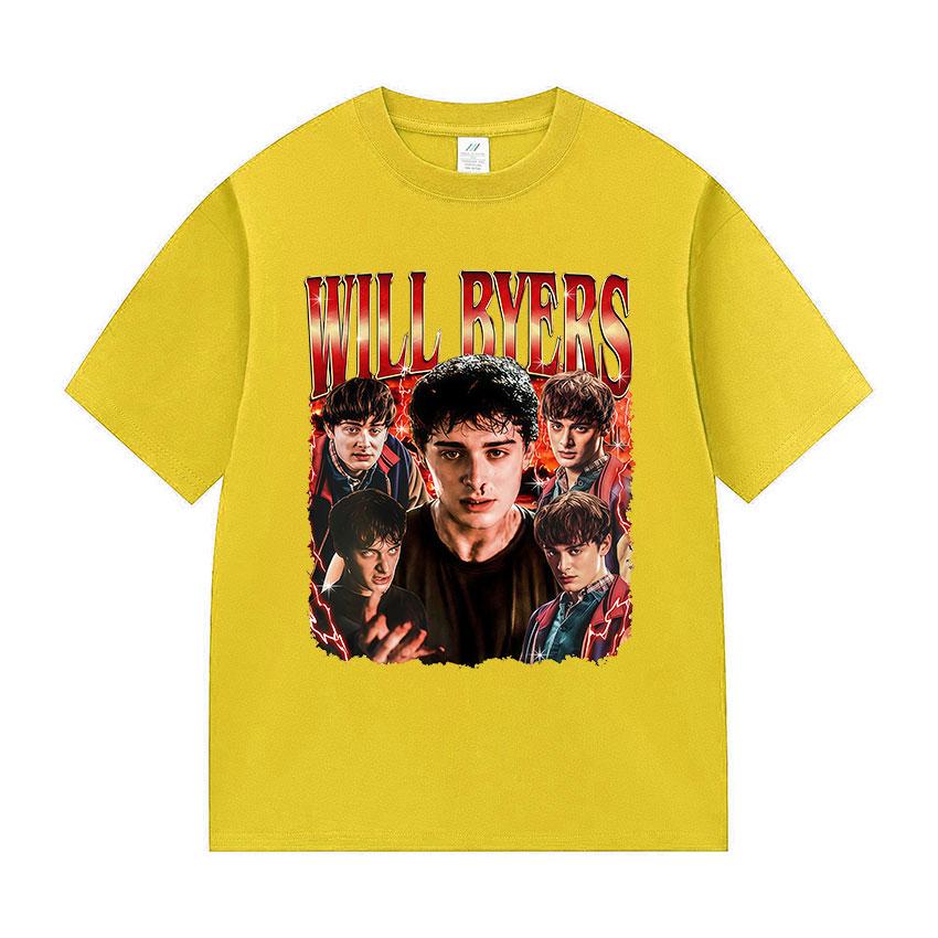 Tv Series Will Byers Graphic T Shirt Unisexs Vintage High Quality Fashion Tshirts Unisex 100 Cotton Short Sleeve TShirt Streetwear