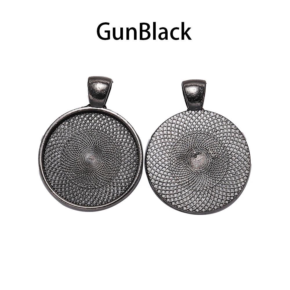10pcs/lot 25 mm Cabochon Base Tray Bezels Blank Gold Necklace Pendant Setting Cabochon Base For Jewelry Making Supplies