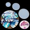 Silicone Pendant Agate Fluid Arts Epoxy Resin Casting Molds Jewelry Making Mould Round Coaster Mold