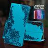 Emboss Lace Flower Leather Flip Case For Samsung Galaxy A05 A05S A04S A04E A14 A24 A34 A54 A23 A33 A53 S20 S21 S22 S23 Ultra Plus Wallet Book Cover