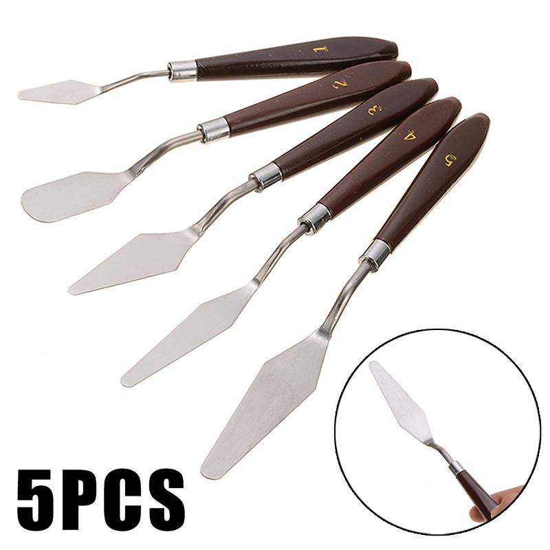 5 шт./компл. лопаточка из нержавеющей стали, кондитерские инструменты, миксер для крема для торта, скребок, лопата