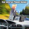 Автомобильный держатель для телефона с поддержкой GPS-навигации, вращающийся на 360 градусов, с присоской для крепления на лобовое стекло, приборную панель, для подставки для мобильного телефона шириной 66-84 мм