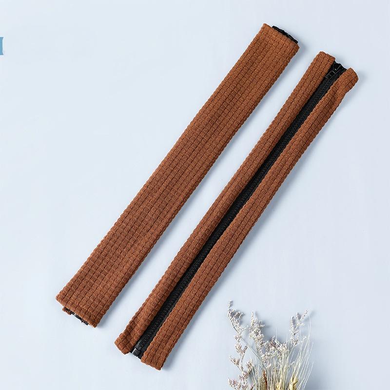 Одна пара однотонных универсальных водонепроницаемых чехлов на подлокотник для офисного стула, домашний эластичный грязеотталкивающий чехол на молнии