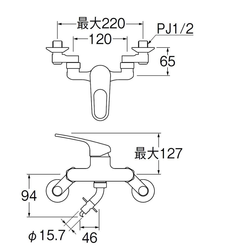 SANEI Single Mixer Faucet K1700TV-13