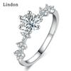 Классическое кольцо Lindon из медного сплава с цирконием, женские ювелирные изделия, свадебный подарок для вечеринки