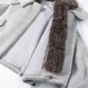 European and American style, new women's clothing, fashionable, casual, versatile big fur collar woolen padded jacket