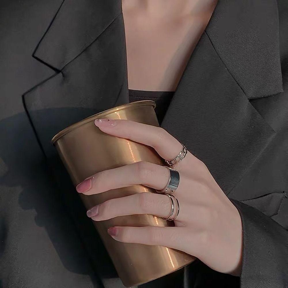 3/4шт регулируемое кольцо бабочка хип-хоп кольцо литературные ювелирные подарки