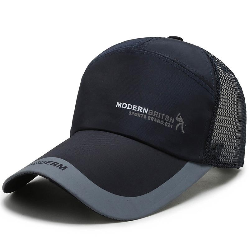 Men's Baseball Cap Breathable Sun Hat Adjustable Outdoor Sports Trucker Hat for Fishing Hiking Running Summer Sun Protection Cap