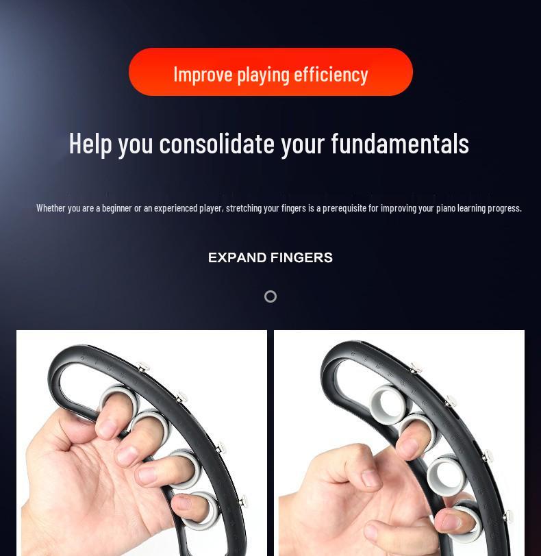 Left-Hand Guitar Finger Stretcher & Spreader - Universal Trainer for Musical Instruments