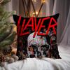 Подушка с чехлом для группы Heavy Metal S-Slayer Премиум-комфорт Двусторонний чехол для подушки - Дизайн «Два в одном» для любой комнаты и салона автомобиля