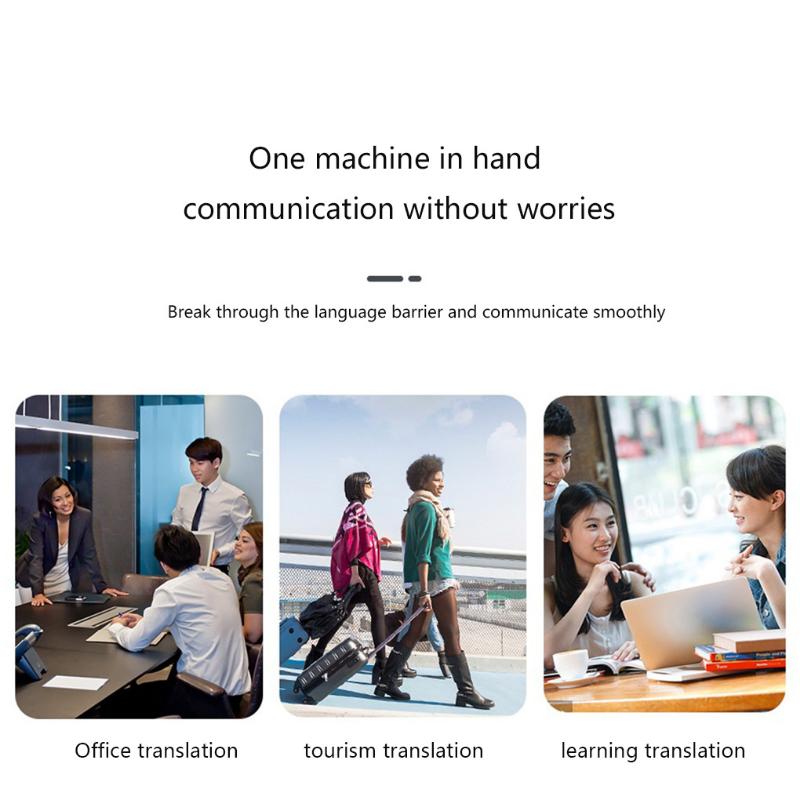 Новинка 2023 года, портативный аудиопереводчик G6, мгновенный голосовой переводчик, поддержка 72 языков, голосовой текстовый переводчик 3 в 1, Bluetooth-переводчик