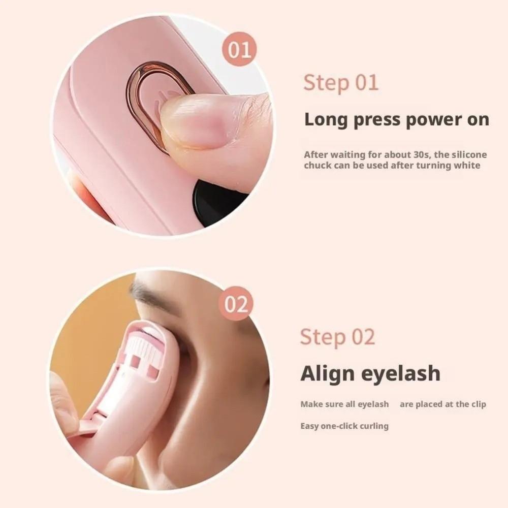 Digital Display Electric Eyelash Curler Rechargeable Temperature Control Lash Curling Wand 3 Modes Portable Design