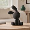 3D-печатная фигурка кролика Современная скульптура сидящего кролика Статуэтка маленького животного для гостиной