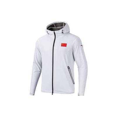 Anta Куртка с капюшоном и логотипом, мужские куртки Pure-White 152250604-1