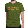 Футболки для отдыха Jps John Player Special Team Lotus, унисекс WoUnisex, футболка из чистого хлопка, футболки с короткими рукавами, подарок на день рождения, одежда унисекс
