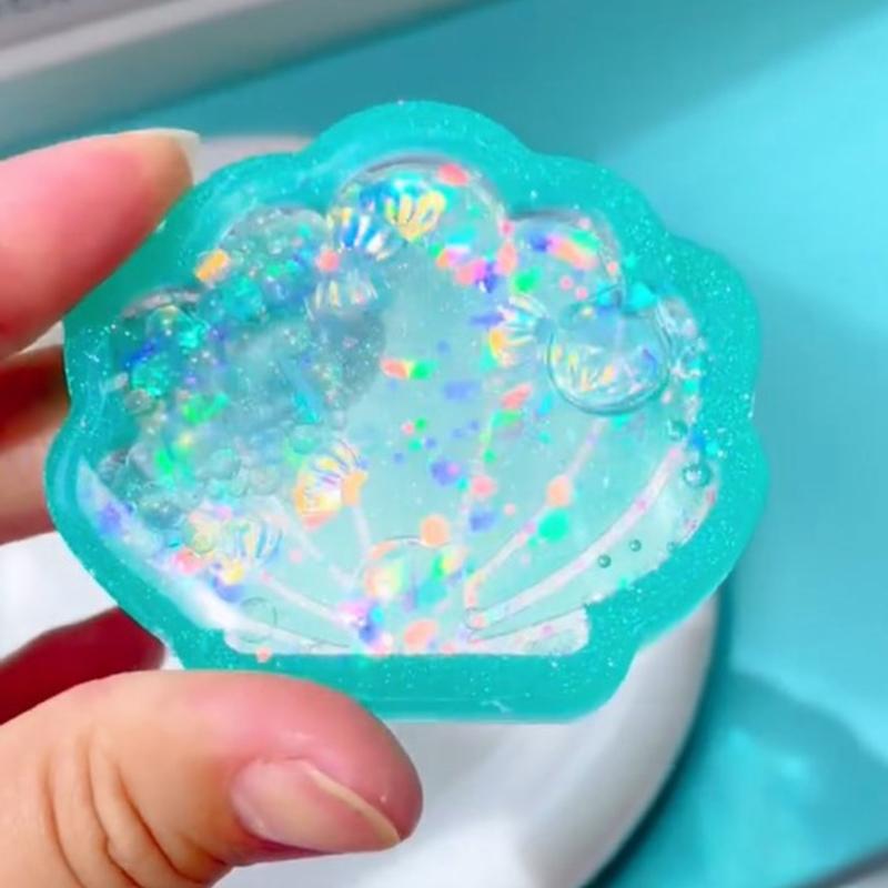 DIY Украшение из ракушек с кинетическим песком, силиконовая эпоксидная форма, кулон для брелока, форма для изготовления ювелирных изделий, подарок на День Святого Валентина