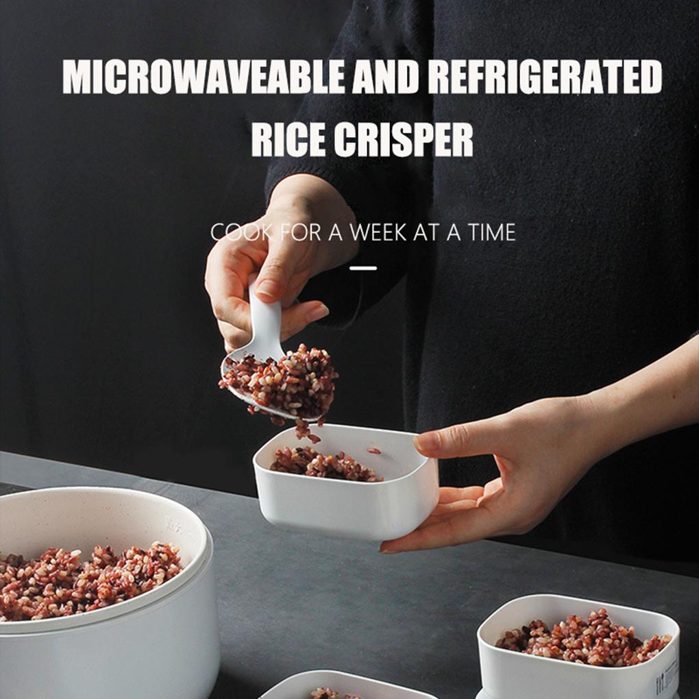 Контейнер для хранения продуктов Крупный рис Коробка для свежего хранения Ланч-боксы Мясо Овощи Фрукты Кухня Микроволновая печь Школа