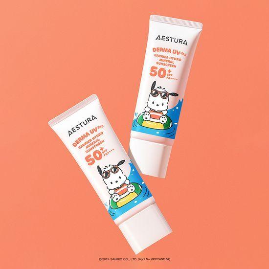 Aestura Derma UV365 Barrier Moisture Inorganic Sunscreen 40ml 1+1 Special (+ 2 Pochaco Pouches)