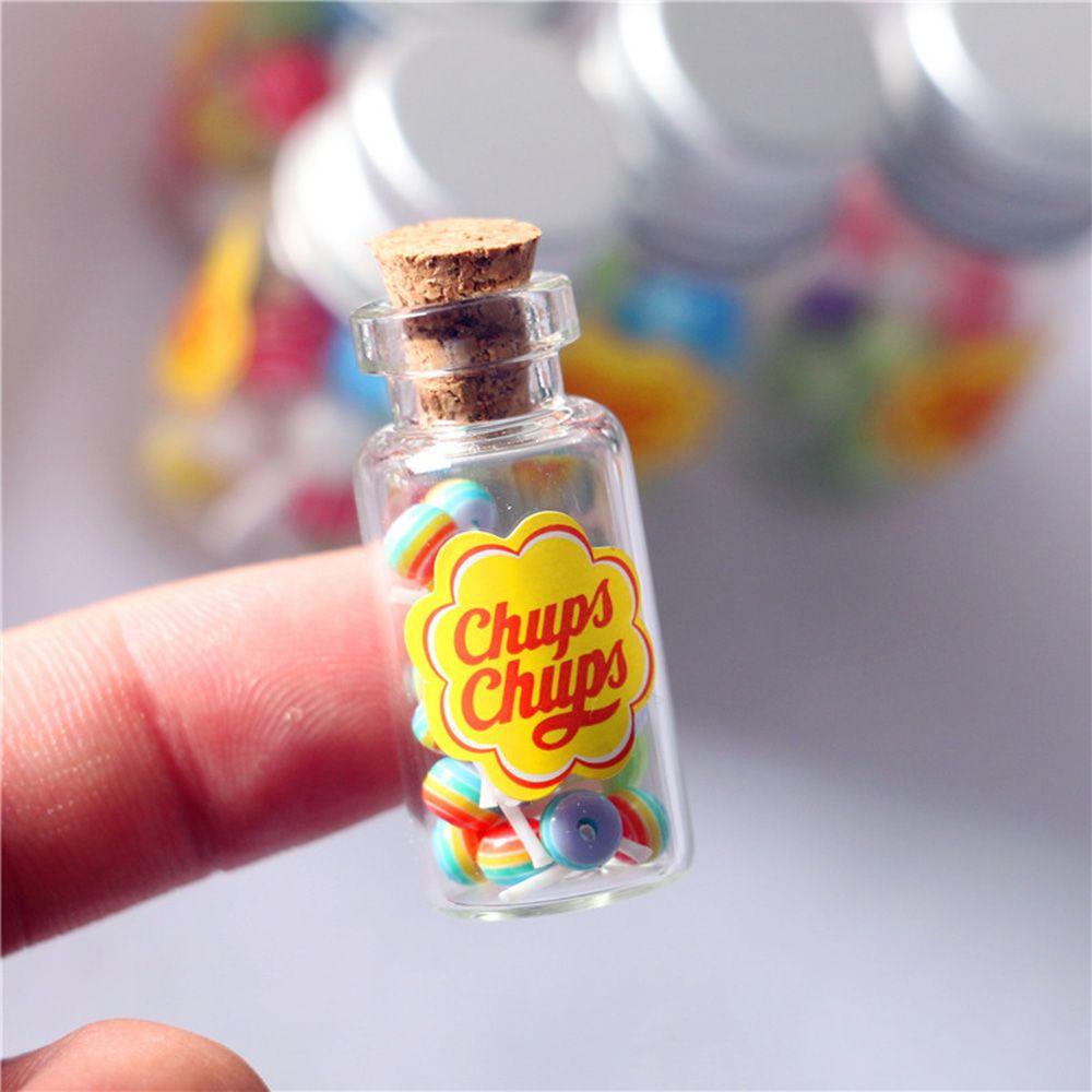 Toys Photography Props Candy Box Lollipops With Jar Simulation Sugar Dollhouse Miniature Food