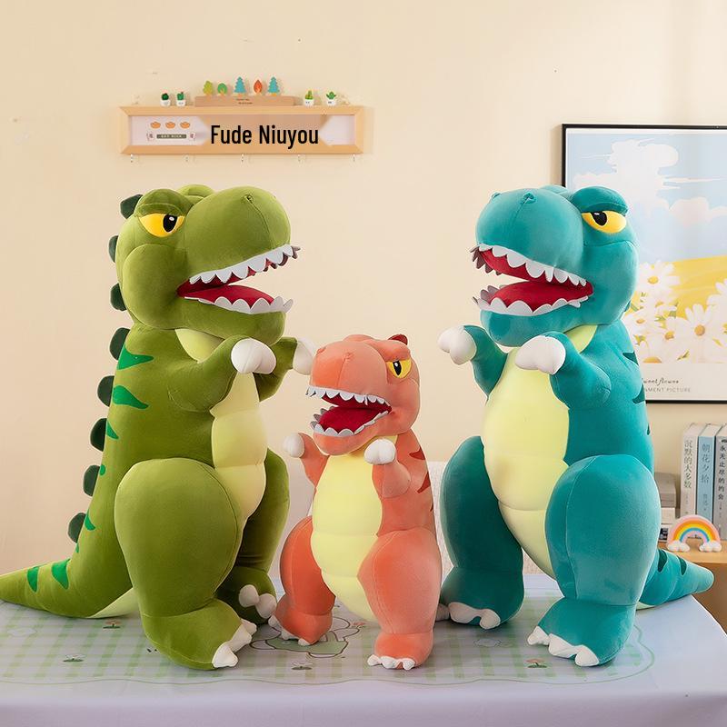 Large Tyrannosaurus Rex Plush Toy - Soft Pillow & Comforting Stuffed Animal for Kids