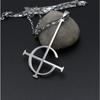 Retro Punk Personality Rock Ghost Bc Band Metal Badge Pendant Necklace for Men Glamor Cool Party Ferry Jewelry