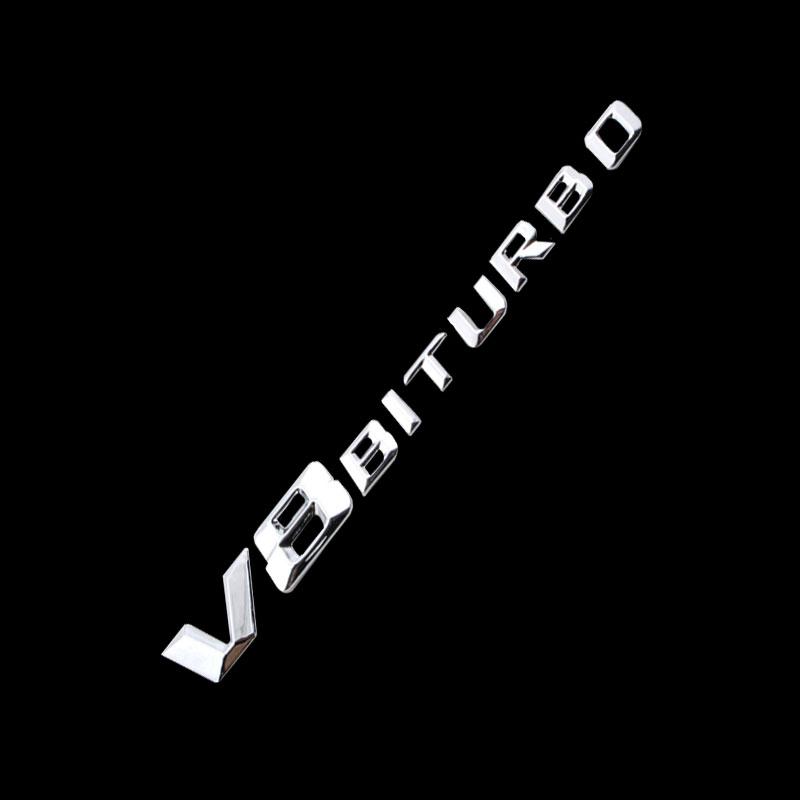 1Pcs Car Trunk 3D Sticker Sideways Sticker Car Hood Sticker For Mercedes-Benzs V8 BITURBO CLK CLA Class CES SLK GLK SLS CLG GLE GLC GLB