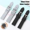 20 мм 22 мм Быстросъемный ремешок для часов Мужчины Женщины Нейлоновый кожаный ремешок Универсальный Бизнес-ремешок для часов для Omega Браслет Спортивный браслет