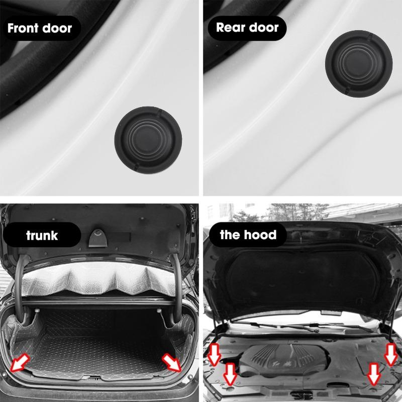 Silicone Door Shock Absorber Cushion Universal Hood Rear Trunk Reduce Noise Crashproof Airbag Buffer Anti Collision Pad Sticker