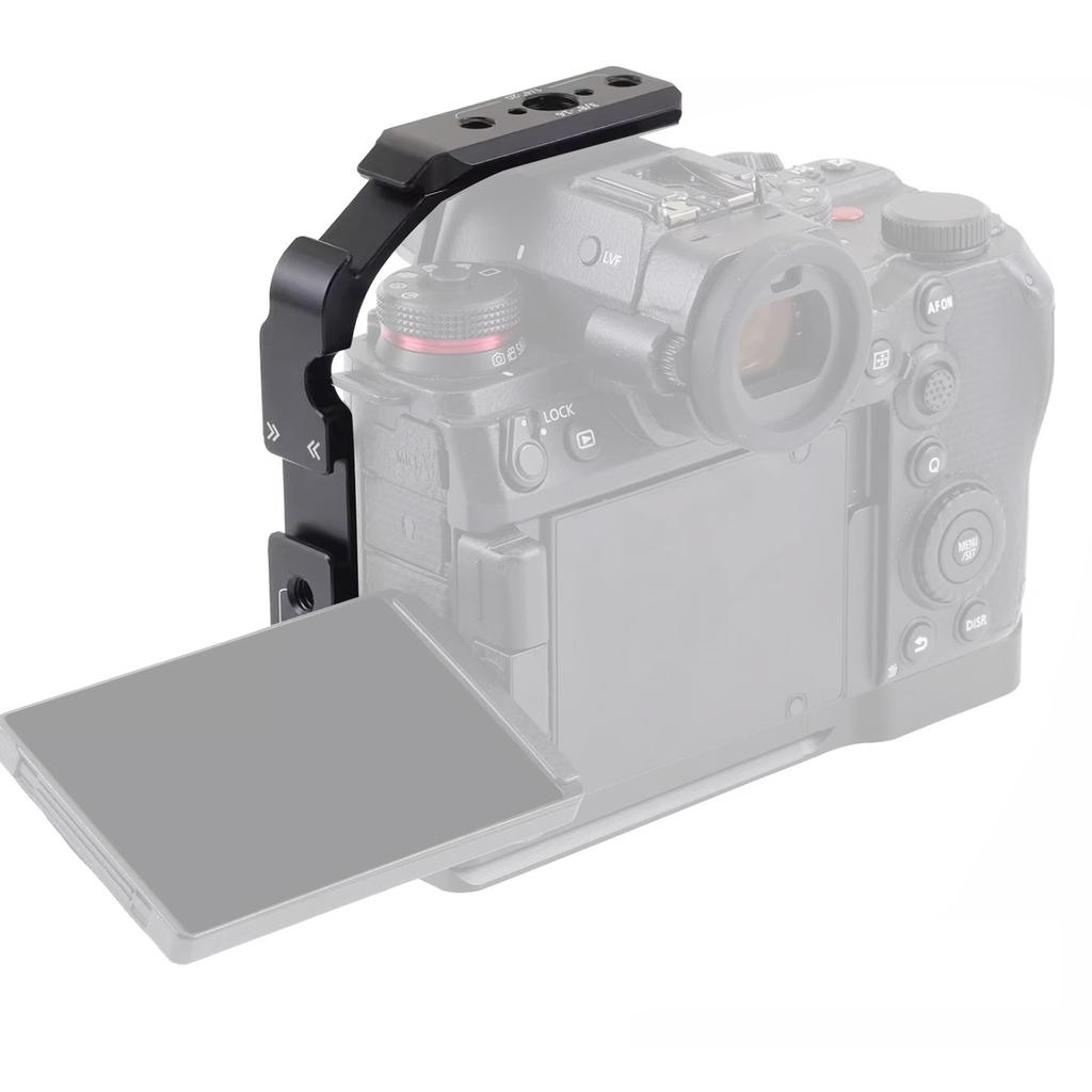 Полуклетка для камеры, подходящая для Lumix S1R II S1 II S1 IIE, с пластиной Arca, резьбами 1/4 и 3/8 для штатива, стабилизатора