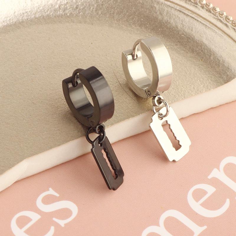 2 шт. мужские и женские персонализированные заостренные конические серьги из титановой стали, простые круглые серьги в стиле ретро, ​​зажимы для ушей в стиле хип-хоп