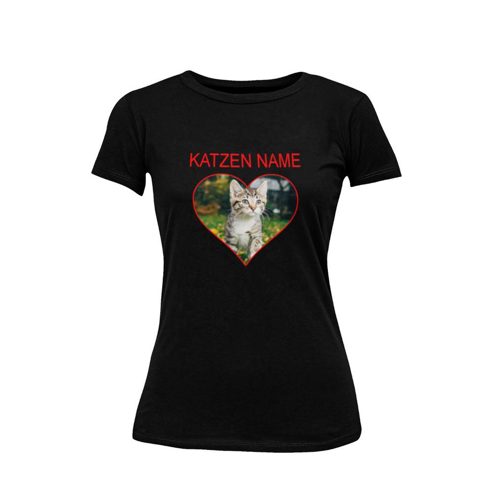 Personalisiertes Katzen Spruch Foto RIP Katze Verstorben Cat Damen taillierter