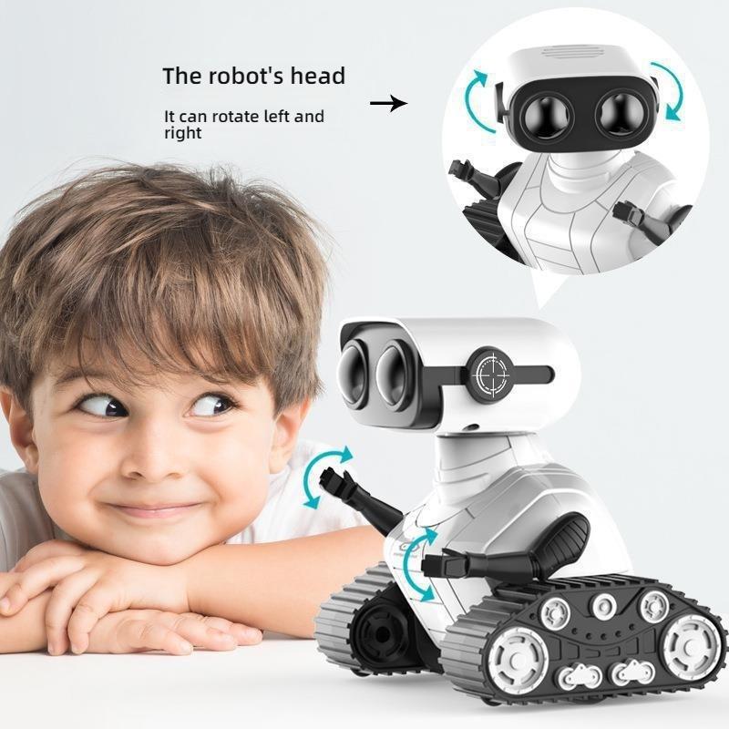 Перезаряжаемый 2,4G RC Танцующий Робот Игрушка Светодиодные Мигающие Глаза Звук Световой Эффект Робот на Пульте Управления для Детей Мальчиков Девочек