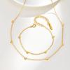 Elegant Heart Stainless Steel Bracelet for Women Girl, Waterproof Gold Plated Charm Bracelet, Luxury Aesthetic Party Jewelry