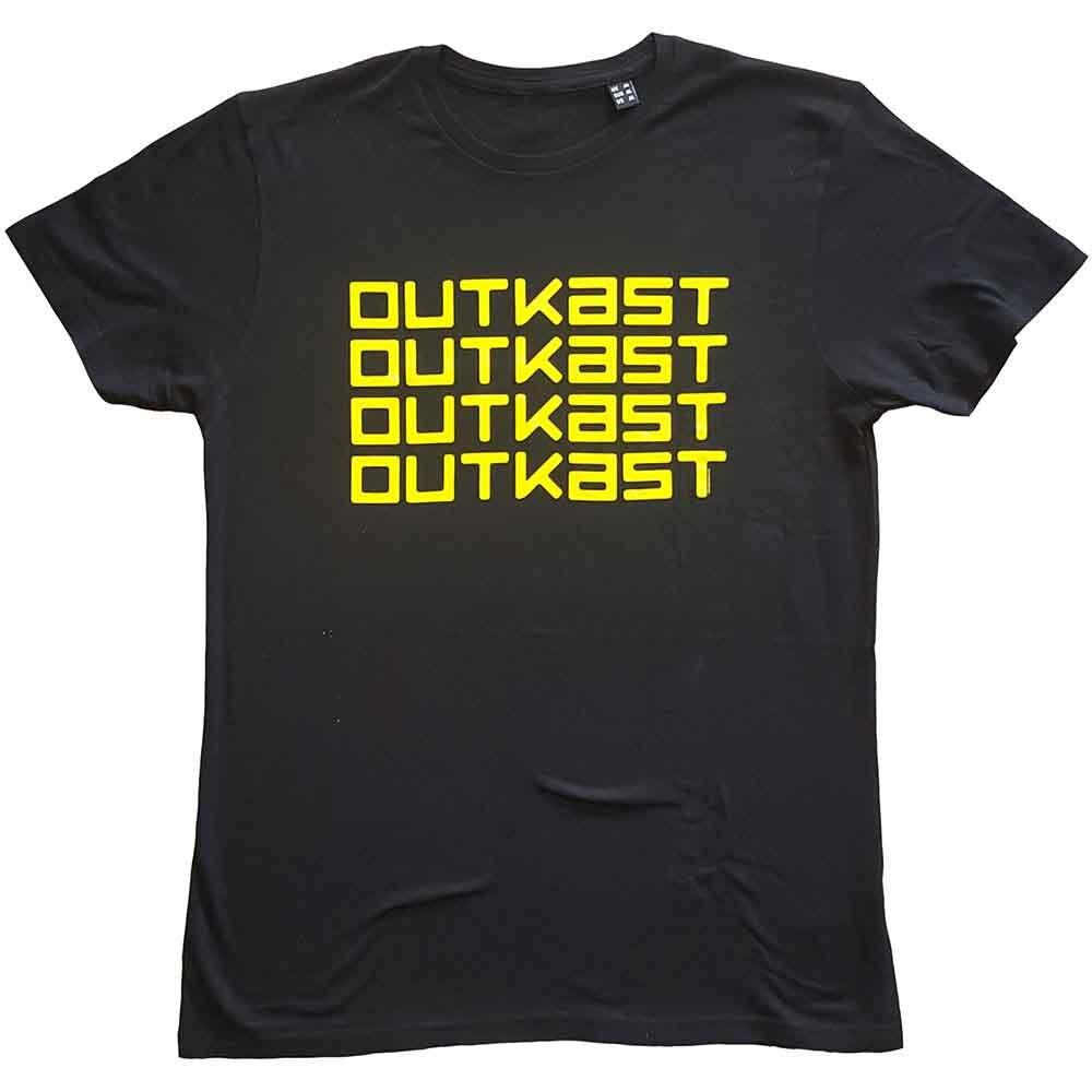 Outkast Logo Repeat T-Shirt Black New Unisex T-Shirt