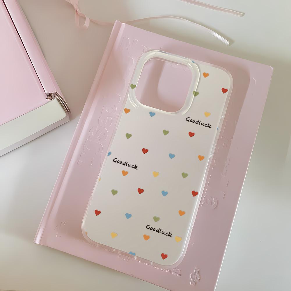 Painted Phone Case for iPhone 12 13 15 16 iPhone 16 12 13 14 15 Pro 14 15 16 Pro Max Coverage Shockproof Anti-Fingerprint Fresh Style Protective Case