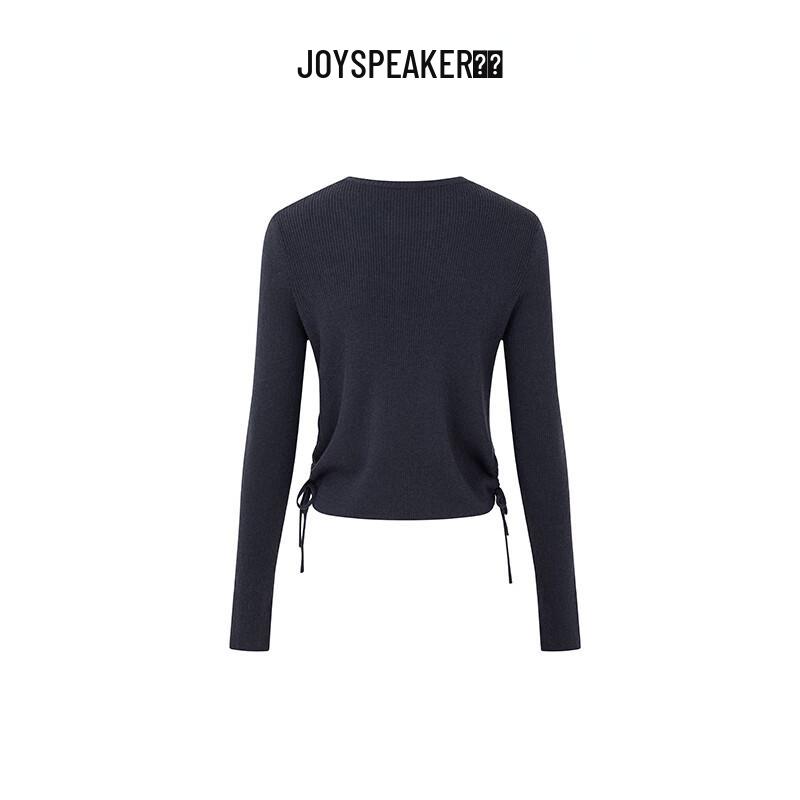 JOY SPEAKER Плиссированный трикотажный топ с круглым вырезом
