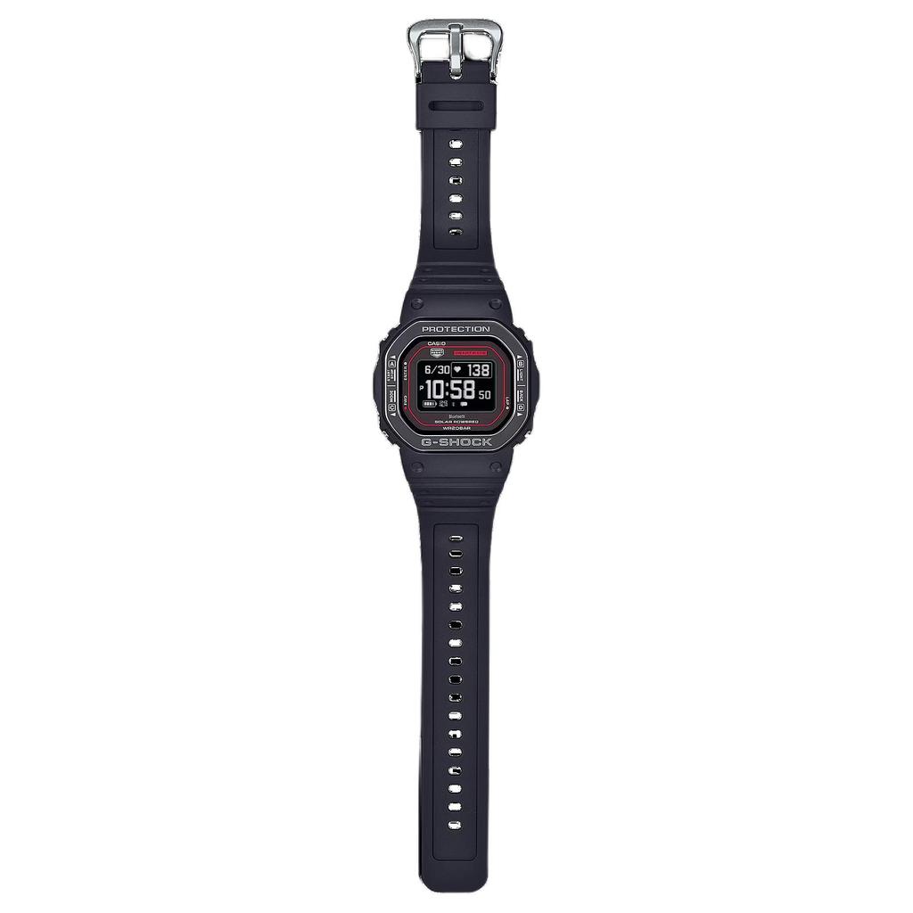Casio 5600 Водонепроницаемые 200M Солнечные Кварцевые Часы Ремешок из Смолы Мужские Часы Черный Циферблат DW-H5600MB-1A4JR